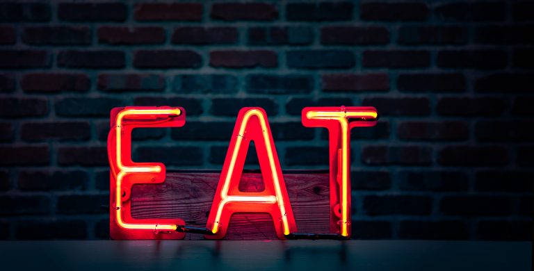 EAT neon sign