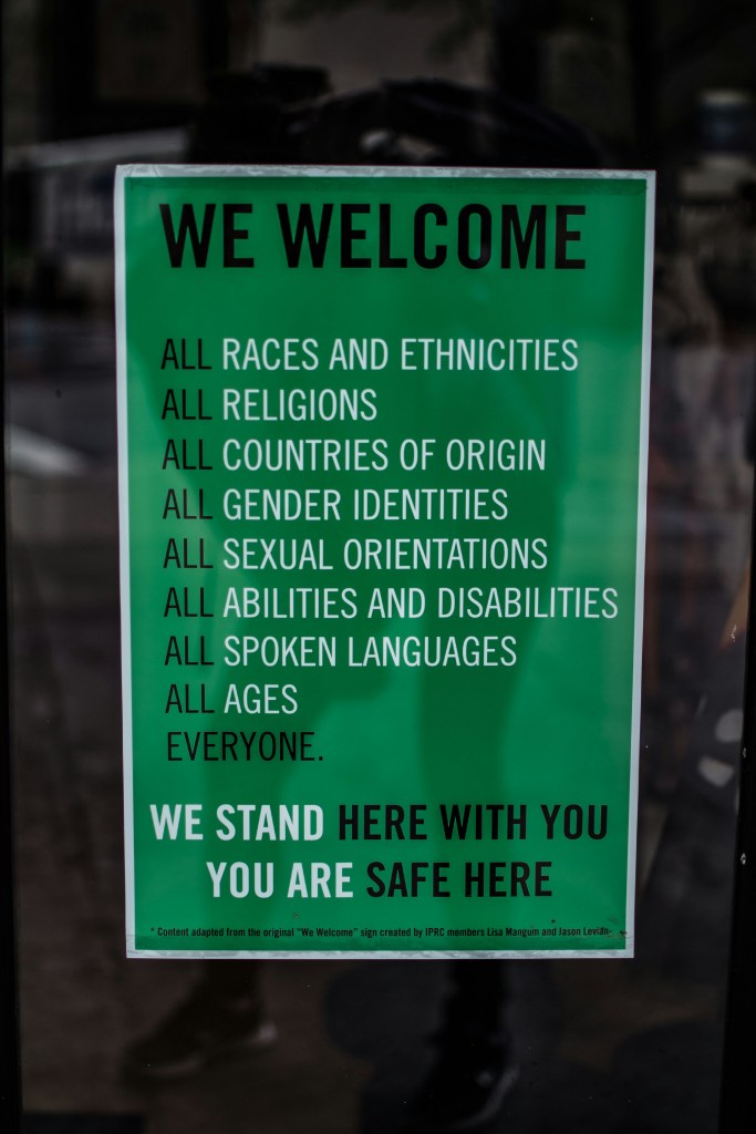 Welcome sign